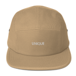’UNIQUE’ Five Panel Cap - Khaki