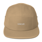 ’UNIQUE’ Five Panel Cap - Khaki